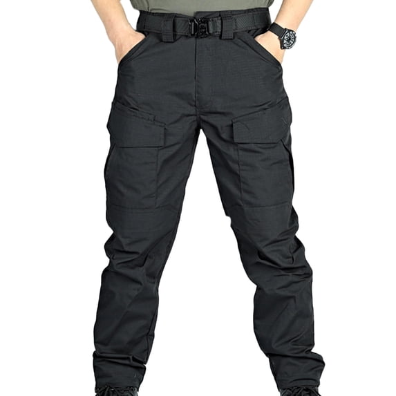 CHUMUD Mens Cargo Pants Water Resistant Ripstop Workout Hiking Pants Tactical Casual Joggers with Multi Pockets Lightweight Outdoor Clothes