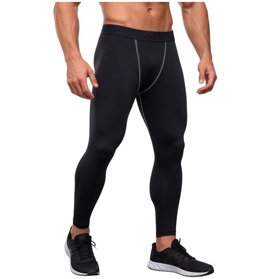 CHUMUD Pants for Men Relaxed Fit Compression Leggings Athletic Pants Base Layer Football Workout Tight Summer Casual