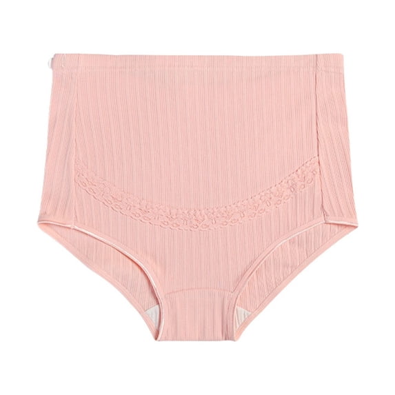 CHUMUD Plus Size Cotton Maternity Underwear Over Bump Seamless Maternity Support Panties