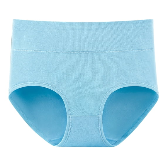 CHUMUD Plus Size Cotton Underwear for Women High Waisted Full Coverage Briefs Solid Soft Strech Breathable Tummy Control Panties