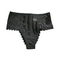 thumbnail image 1 of CHUMUD Plus Size Lace Thongs for Women Breathable Underwear Low Rise Soft Stretchy Ladies Panties, 1 of 4