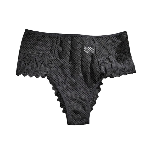 CHUMUD Plus Size Lace Thongs for Women Breathable Underwear Low Rise Soft Stretchy Ladies Panties