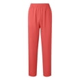 thumbnail image 1 of CHUMUD Plus Size Scrubs Pants for Women Moisture-Wicking Healthcare Mid-Rise Straight Fit Cargo Pants with Pockets for Work Uniform, 1 of 8