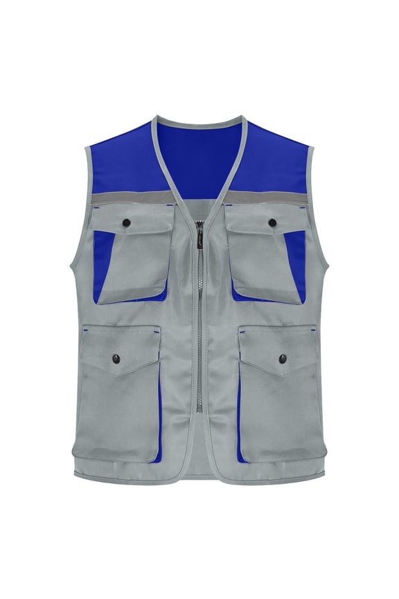 Reflective Safety Vest for Men & Women High Visibility Class 2 Vest with Pockets Meets ANSI Standards
