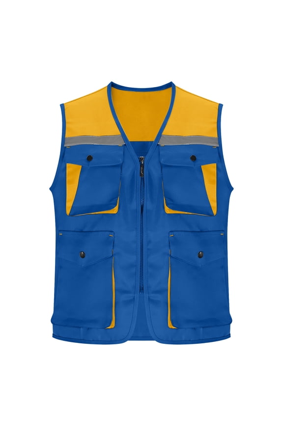 Reflective Safety Vest for Men & Women High Visibility Class 2 Vest with Pockets Meets ANSI Standards