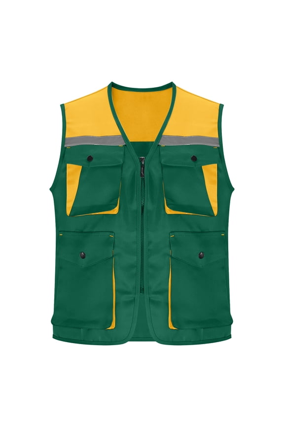 Reflective Safety Vest for Men & Women High Visibility Class 2 Vest with Pockets Meets ANSI Standards