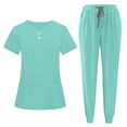 thumbnail image 1 of CHUMUD Scrubs Set for Women Nurse Uniform Jogger Suit Stretch Top & Pants with Multi Pockets Nursing Esthetician Workwear, 1 of 9