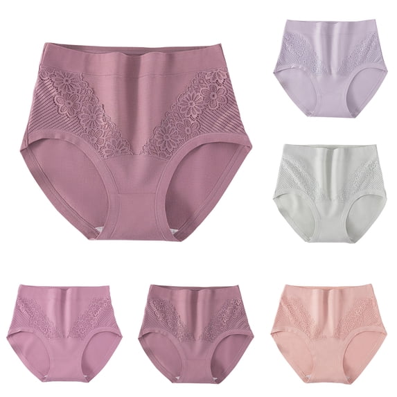 CHUMUD Seniors Women Underwear Cotton Briefs for Medium Elderly Ladies Panties Full Coverage Panty