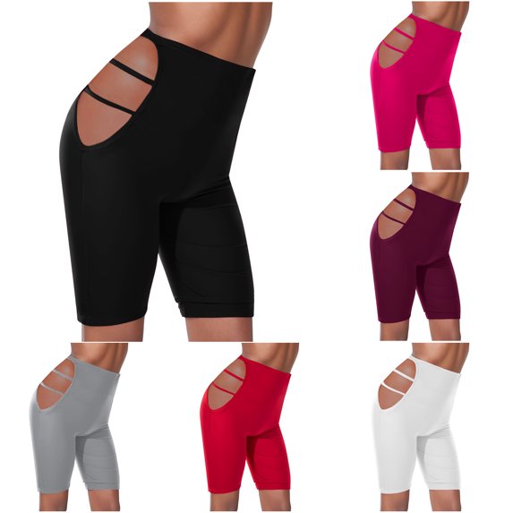 CHUMUD Shapewear for Women High Waisted Hip Lift Tummy Control Bodyshapers Hollow Out Thigh Shorts