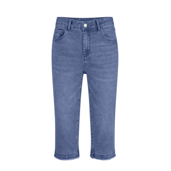 CHUMUD Skinny Jeans for Women Slim Leg Trendy Denim Pants Mid Rise Stretchy Capri Pants