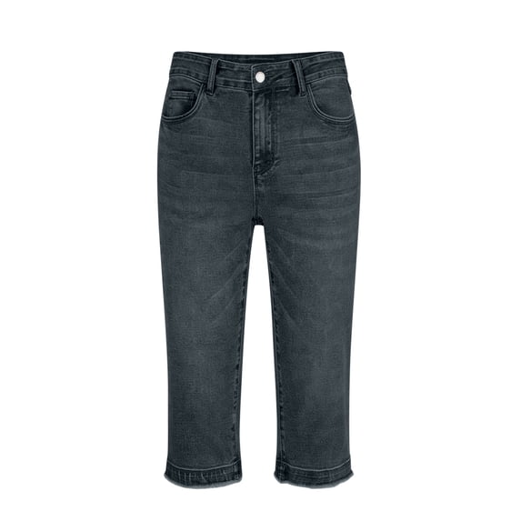 CHUMUD Skinny Jeans for Women Slim Leg Trendy Denim Pants Mid Rise Stretchy Capri Pants