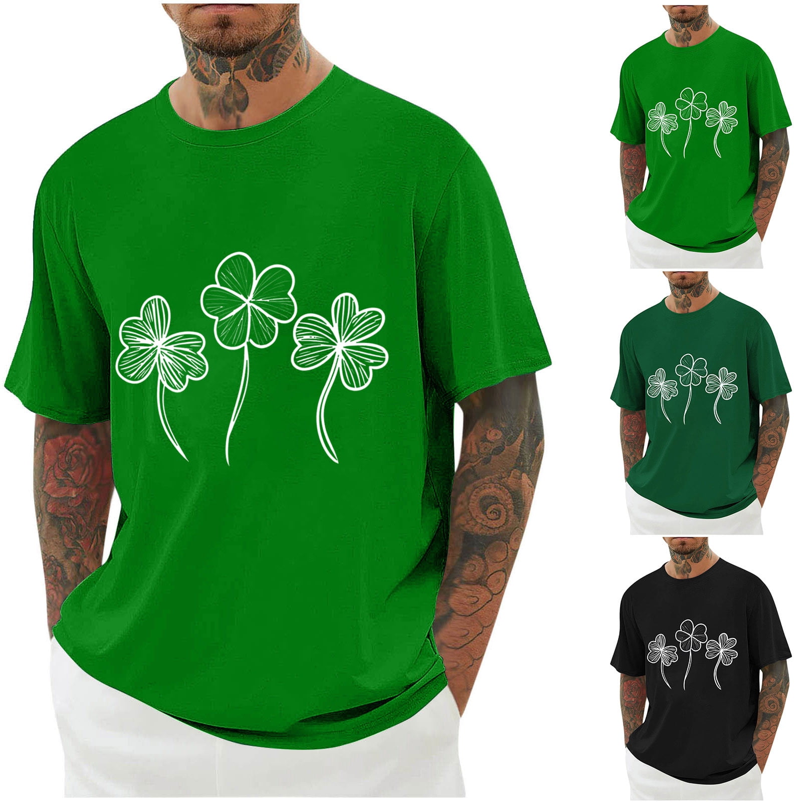 CHUMUD St Patricks Day T Shirt for Men Shamrock Tee St Paddys Day ...