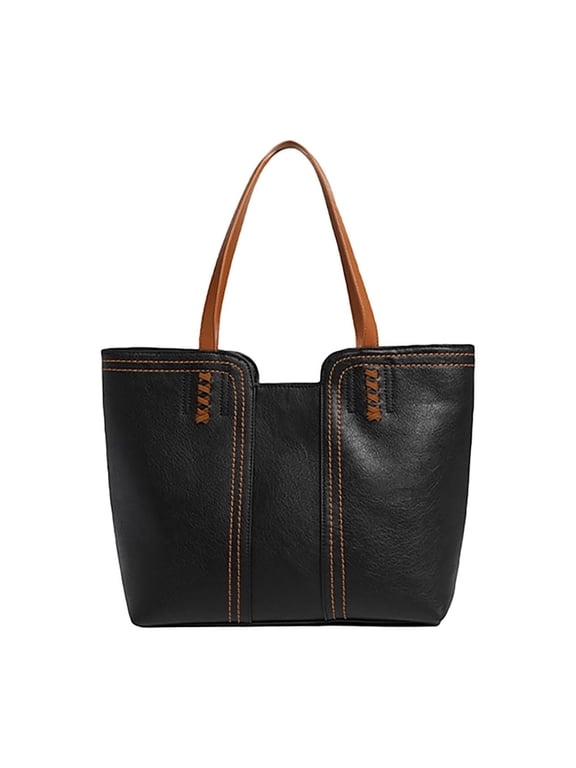 Tote Bag for Women Top Handle Satchel Purse Vintage Leather Shoulder Bag for Daily Commute & Travel