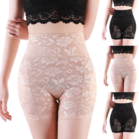 CHUMUD Tummy Control Shapewear for Women High Waisted Lace Body Shaping Underwear Briefs Seamless Panties