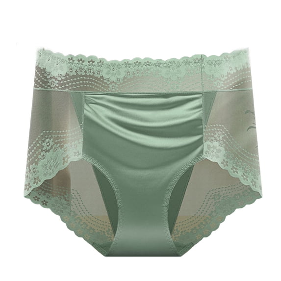 CHUMUD Underwear for Women High Waisted Full Coverage Briefs Soft Breathable Lace Panties