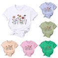 thumbnail image 1 of CHUMUD Women Funny Mom T Shirt Floral Shirt Mom Life Tee Happy Mama Shirt Flower Mom Shirt Mothers Day Tee Tops, 1 of 7