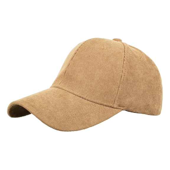CHUMUD Women Solid Corduroy 100% Cotton Vintage Baseball Hat Adjustable Polo Trucker Cap