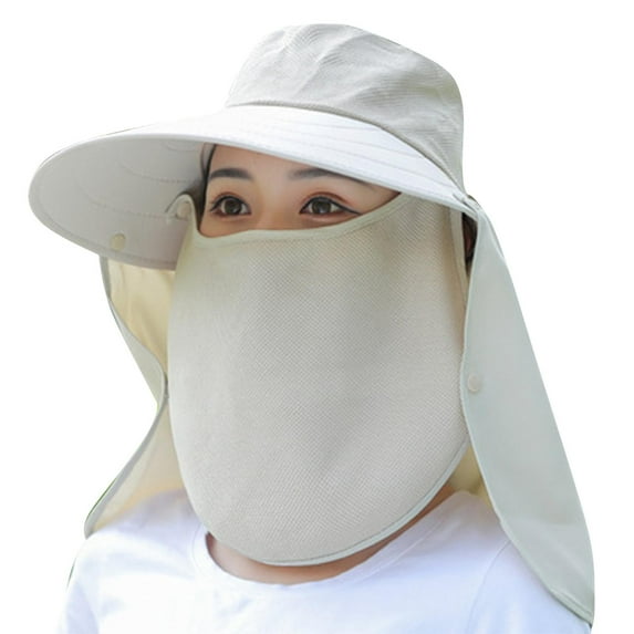 CHUMUD Women Sun Hats Face and Neck Protection Outdoor Hat UV Protection Trendy for Work and Sports