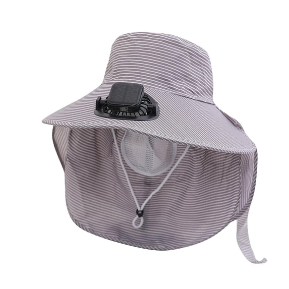 CHUMUD Women Sun Hats with Solar Fan Face and Neck Protection Outdoor Hat UV Protection Trendy for Sports