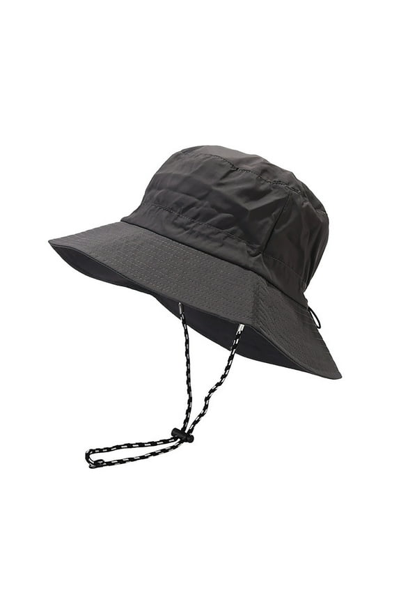 Women Waterproof Bucket Rain Hat with Chin Strap Quick Dry Packable Boonie Sun Hat Safari Hat UV Protection