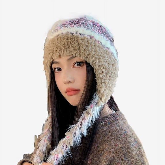 CHUMUD Women Winter Beanie Hats Earflap Knit Ski Snow Hat Cold Weather Warm Skull caps