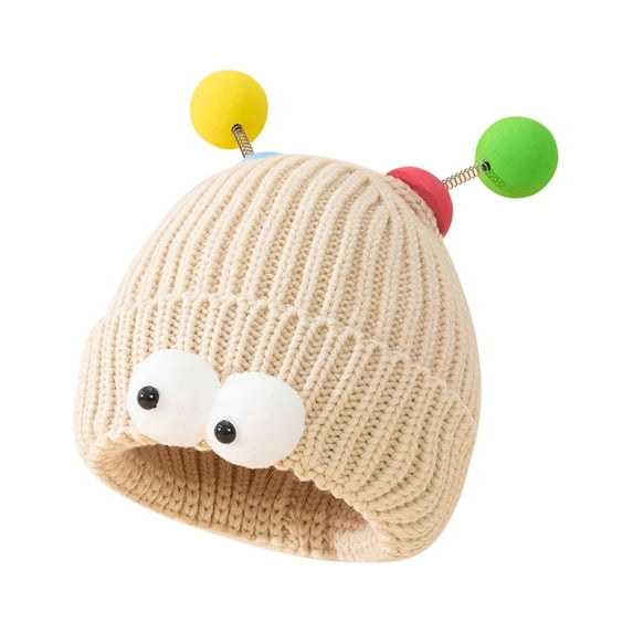 CHUMUD Women Woolen Hat Funny Couple Knitted Hat Cute Fall Winter Show Small Face for Outdoor Party Travel