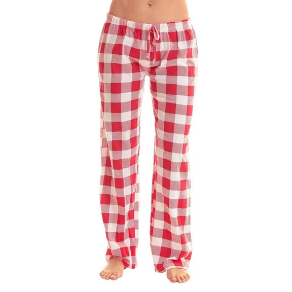 CHUMUD Women's Buffalo Plaid Pajama Pants Soft Drawstring High Waisted Pj Pants Casual Comfy Lounge Sleep Bottoms 2025
