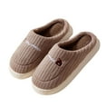thumbnail image 1 of CHUMUD Women's Cotton Slippers - Cozy Fleece Lined with Non-Slip Sole, Warm Indoor House Shoes, 1 of 8