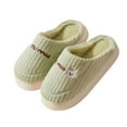 thumbnail image 1 of CHUMUD Women's Cotton Slippers - Cozy Fleece Lined with Non-Slip Sole, Warm Indoor House Shoes, 1 of 9