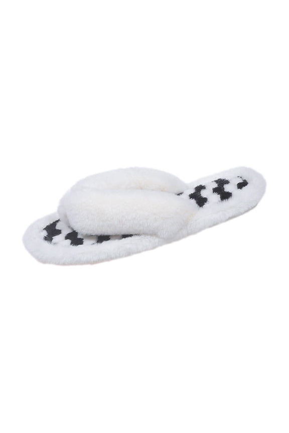 Women's Cozy Memory Foam Spa Thong Flip Flops House Indoor Slippers Plush Velvet Lining Clog