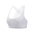 thumbnail image 1 of CHUMUD Women's Crisscross Back Sports Bra Wireless Breathable Yoga Bralette, 1 of 3