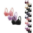 thumbnail image 1 of CHUMUD Women's Full Coverage 3 Pack Supportive Adjustable Straps Comfortable T-Shirt Bra, 1 of 4