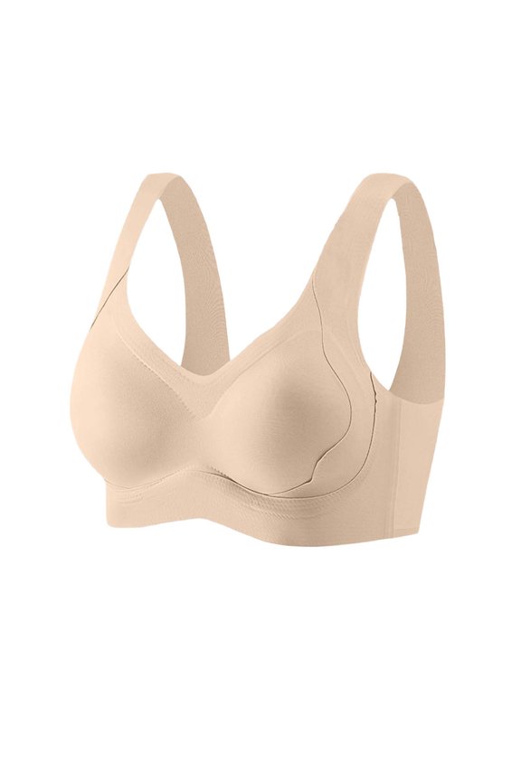 Women's Full Coverage Seamless Wireless Bra Comfort Supportive Bralette for Everyday