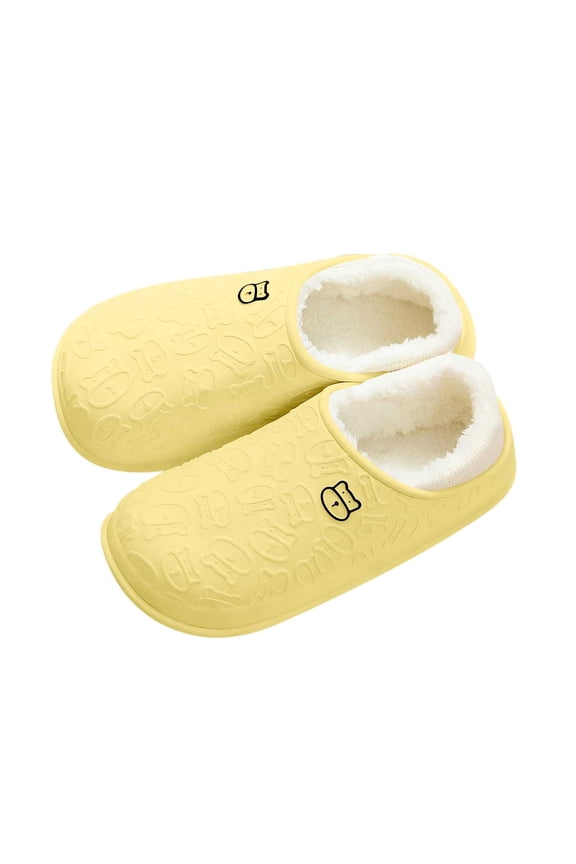Women's Fully Enclosed Mules - Plush Lined Slip-On Booties with Flat Sole, Upgraded Protective Slipper Boots, Indoor Outdoor Winter Shoes
