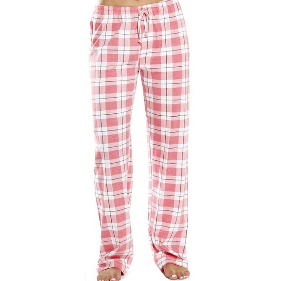 CHUMUD Women's Plaid Pajama Pants Stretch Comfy Lounge Pants Drawstring Waist Sleep Bottoms