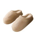 thumbnail image 1 of CHUMUD Women's Platform Slippers with Plush Fleece Lining - Braided Fuzzy Mini Boots Slip-On Clogs for Indoor Comfort, 1 of 6