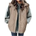thumbnail image 1 of CHUMUD Women's Puffer Vest Lightweight Quilted Stand Collar Sleeveless Jackets Fall Winter 2025 Button Zip Up Padded Coat, 1 of 7