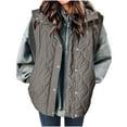 thumbnail image 1 of CHUMUD Women's Puffer Vest Lightweight Quilted Stand Collar Sleeveless Jackets Fall Winter 2025 Button Zip Up Padded Coat, 1 of 7