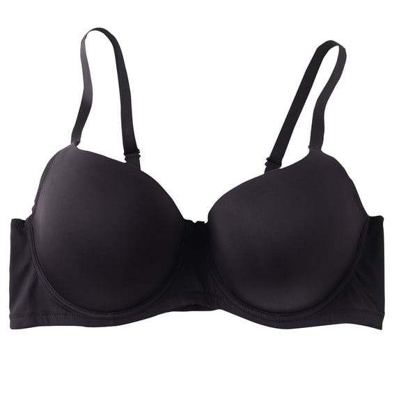 CHUMUD Women's Sexy Wirefree Low Back Bra 3-Hook Back Closure with Push-Up & Smooth Coverage