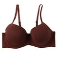 thumbnail image 1 of CHUMUD Women's Sexy Wirefree Low Back Bra 3-Hook Back Closure with Push-Up & Smooth Coverage, 1 of 6