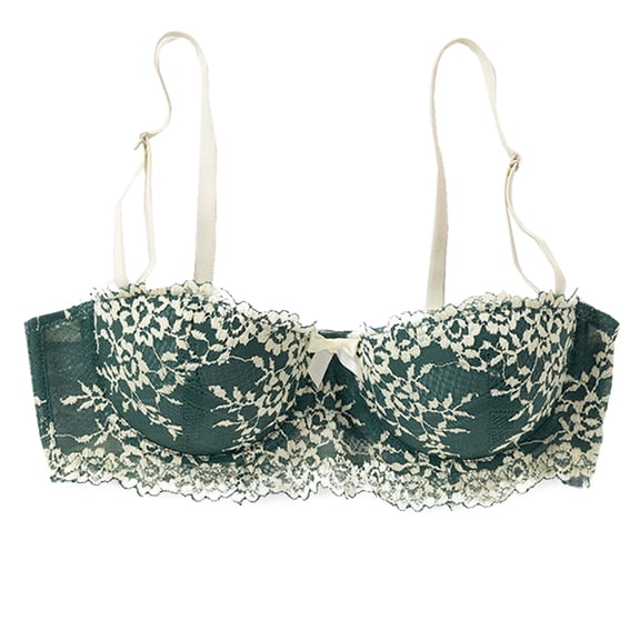 CHUMUD Women's Sexy Wirefree Low Back Bra 3-Hook Back Closure with Push-Up & Smooth Coverage