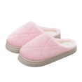thumbnail image 1 of CHUMUD Women's Slip on Slippers Plush Warm Indoor Bedroom House Slippers Cozy Flat Winter Shoes, 1 of 8