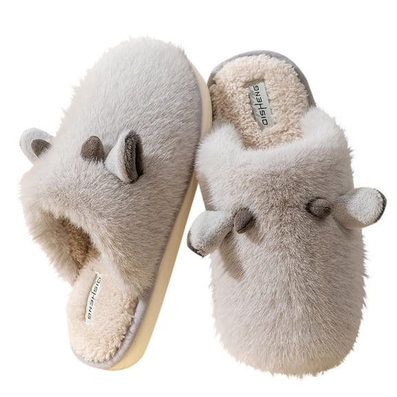 CHUMUD Women's Slippers Plush Warm Indoor Bedroom House Shoes with Memory Foam Winter Cozy Fleece Lined Scuff Slippers