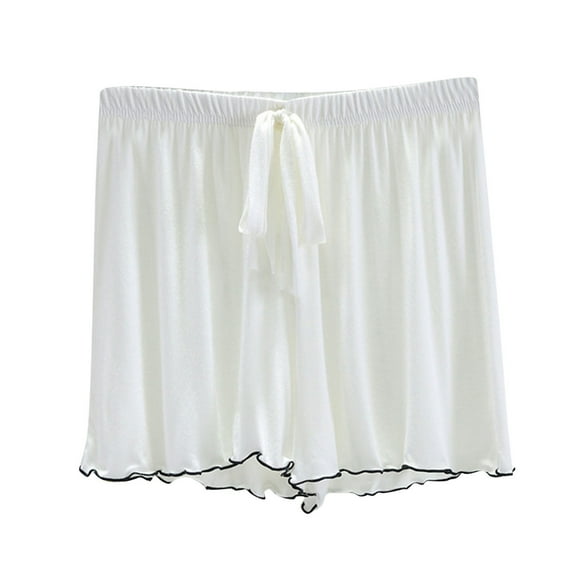 CHUMUD Women's Ultra-Soft Summer Pajama Shorts Flowy Pj Bottoms Comfy Drawstring Elastic Waist Lounge Sleep Shorts