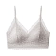 thumbnail image 1 of CHUMUD Women's no Underwire Lace Bralette - V-Neck Wireless Bra, Scalloped Trim for Everyday Wear, 1 of 6
