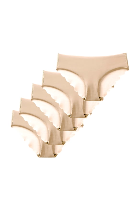 Womens 5 Pack Underwear Briefs Different Low Waisted Panties Ice Silk Yoga Pants Comfort Flex Fit