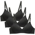 thumbnail image 1 of CHUMUD Womens Basic T-Shirt Bra 3 Pack Lightly Lined Adjustable Straps Everyday Comfort, 1 of 5