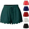 thumbnail image 1 of CHUMUD Womens Cotton Linen Shorts Boho Drawstring High Waist Shorts Summer Casual Beach Vacation Short Pants with Pockets (Avail in Plus Size), 1 of 6
