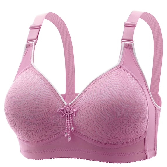 CHUMUD Womens Full Coverage Bra - Wireless Push-Up, Adjustable Straps for Everyday Wear