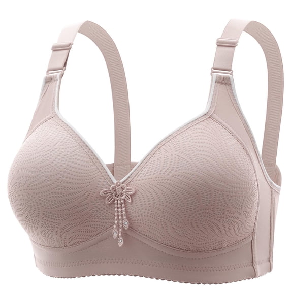 CHUMUD Womens Full Coverage Bra - Wireless Push-Up, Adjustable Straps for Everyday Wear